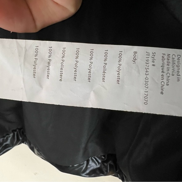 Sold | Fabletics Wander Puffer Jacket Shiny Black XXL - Picture 15 of 16